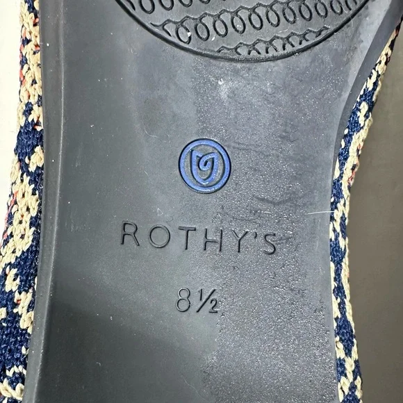 ROTHY’S The Loafer in Retired Sapphire Mosaic Women’s 8.5 - Picture 8 of 11